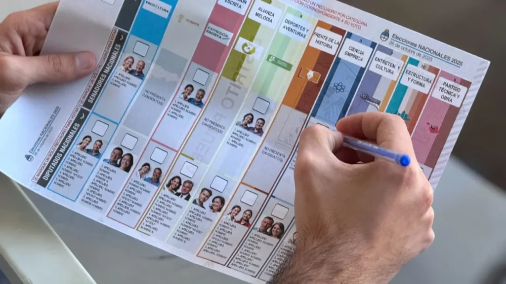 Elecciones en Argentina: cómo votar con boleta única papel Elecciones en Argentina: cómo votar con boleta única papel